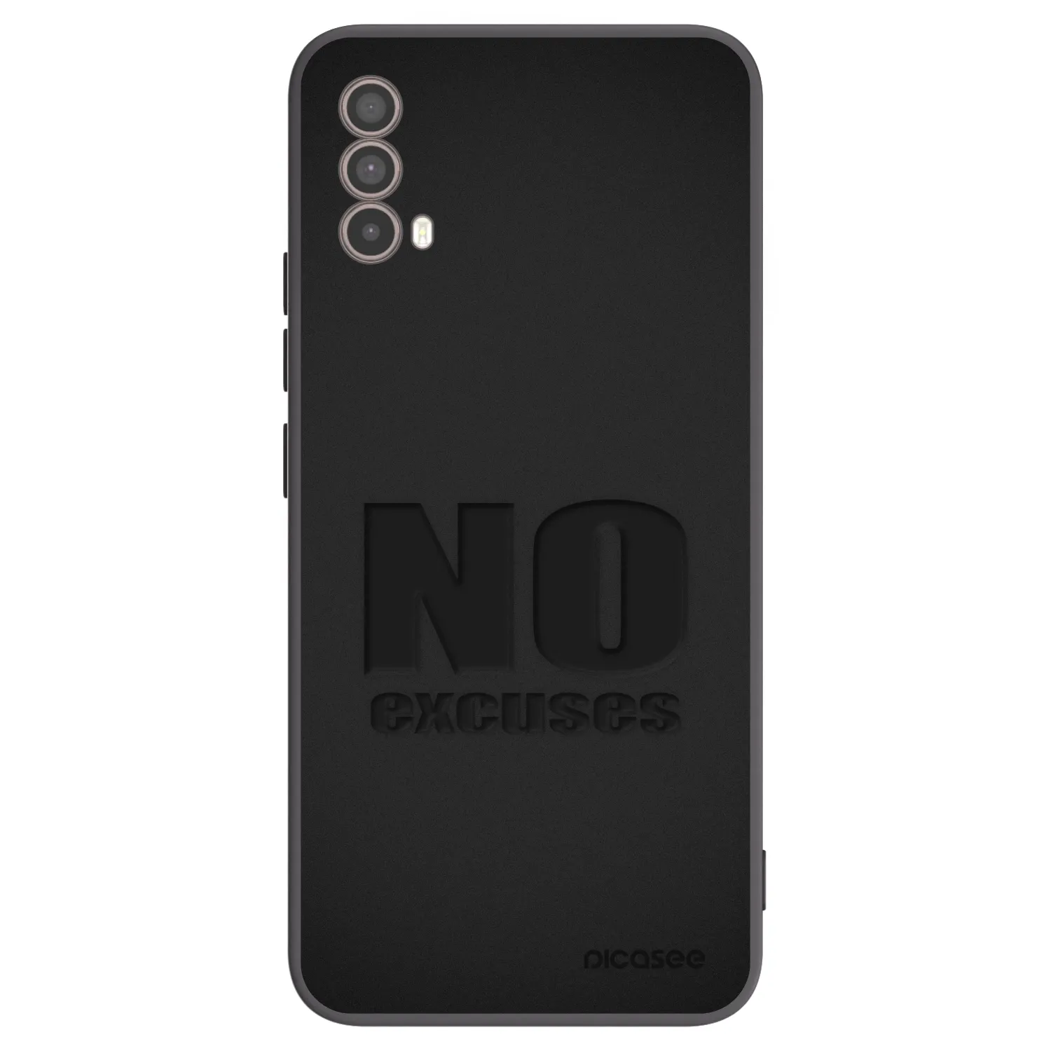 Picasee silikonový černý obal pro Motorola Moto E40 - No Excuses