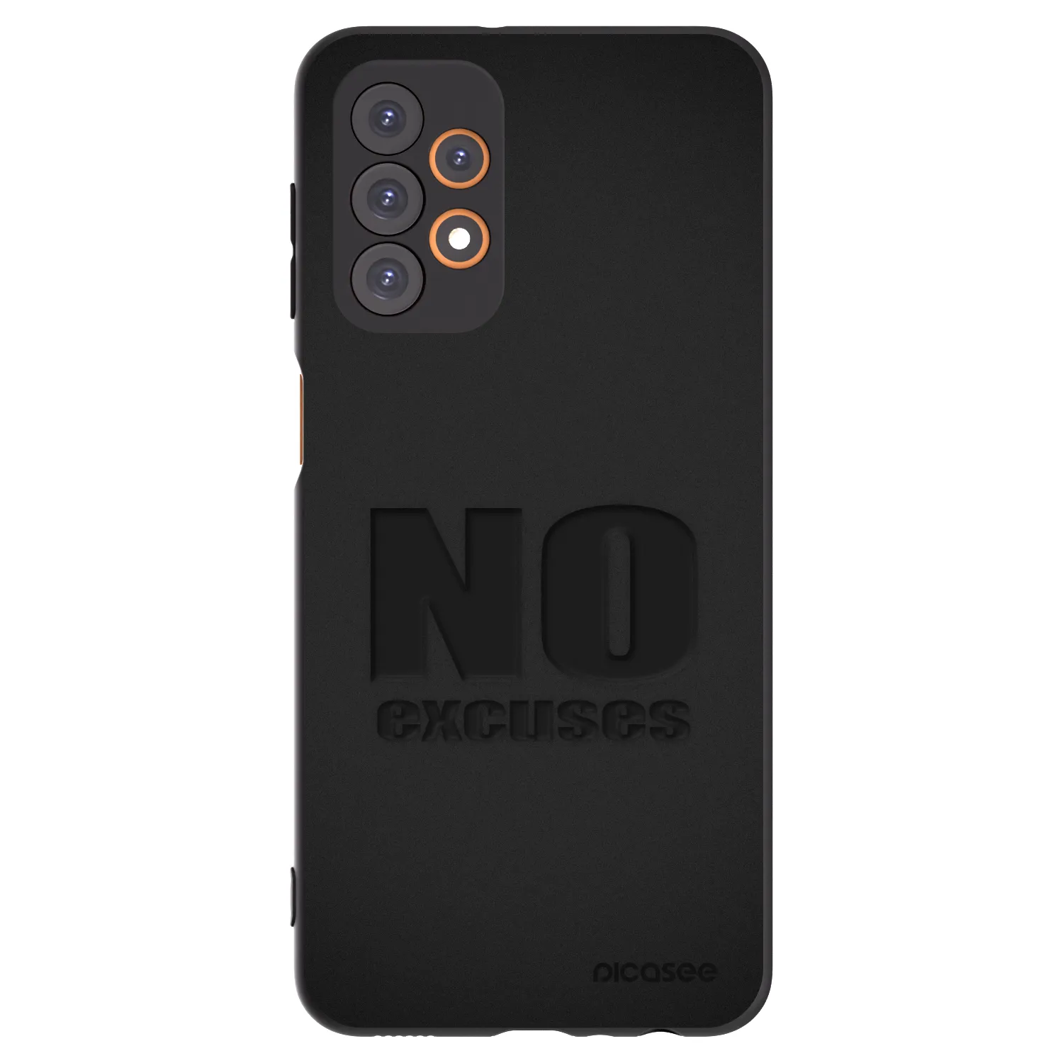 Picasee silikonový černý obal pro Samsung Galaxy A23 A235F 4G - No Excuses