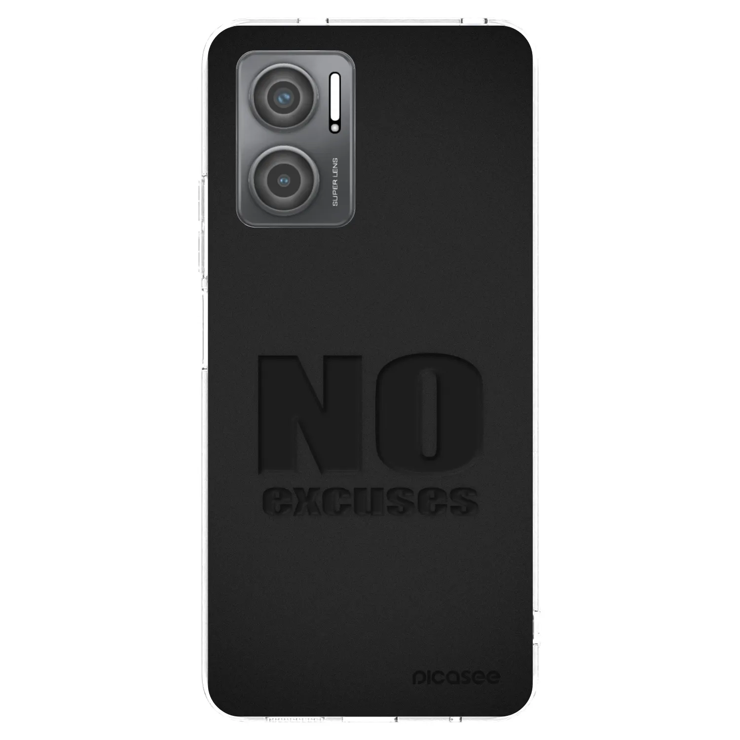 Picasee silikonový průhledný obal pro Xiaomi Redmi 10 5G - No Excuses