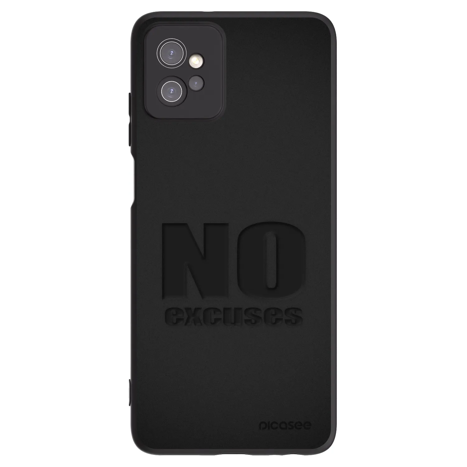 Silikonový černý obal pro Motorola Moto G32 - No Excuses