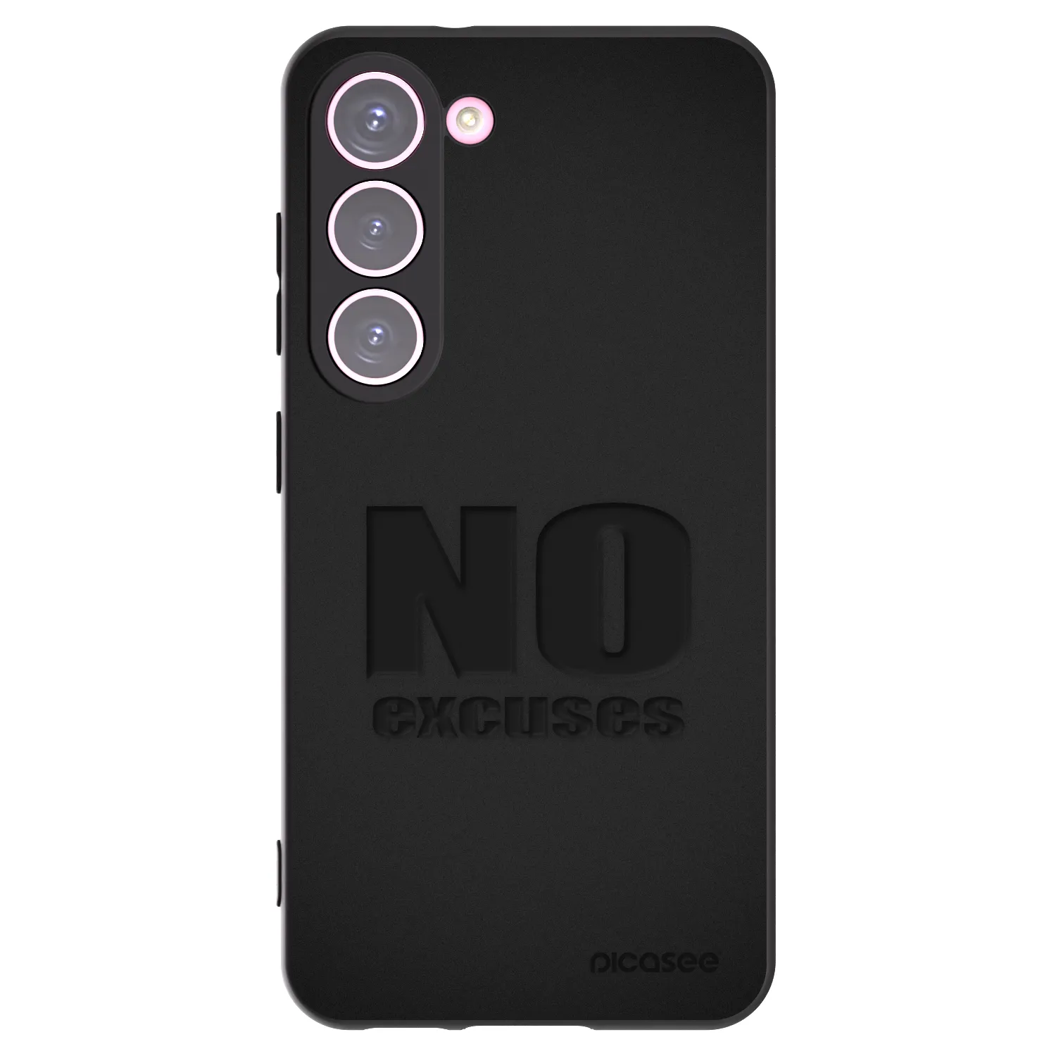 Picasee silikonový černý obal pro Samsung Galaxy S23 5G - No Excuses