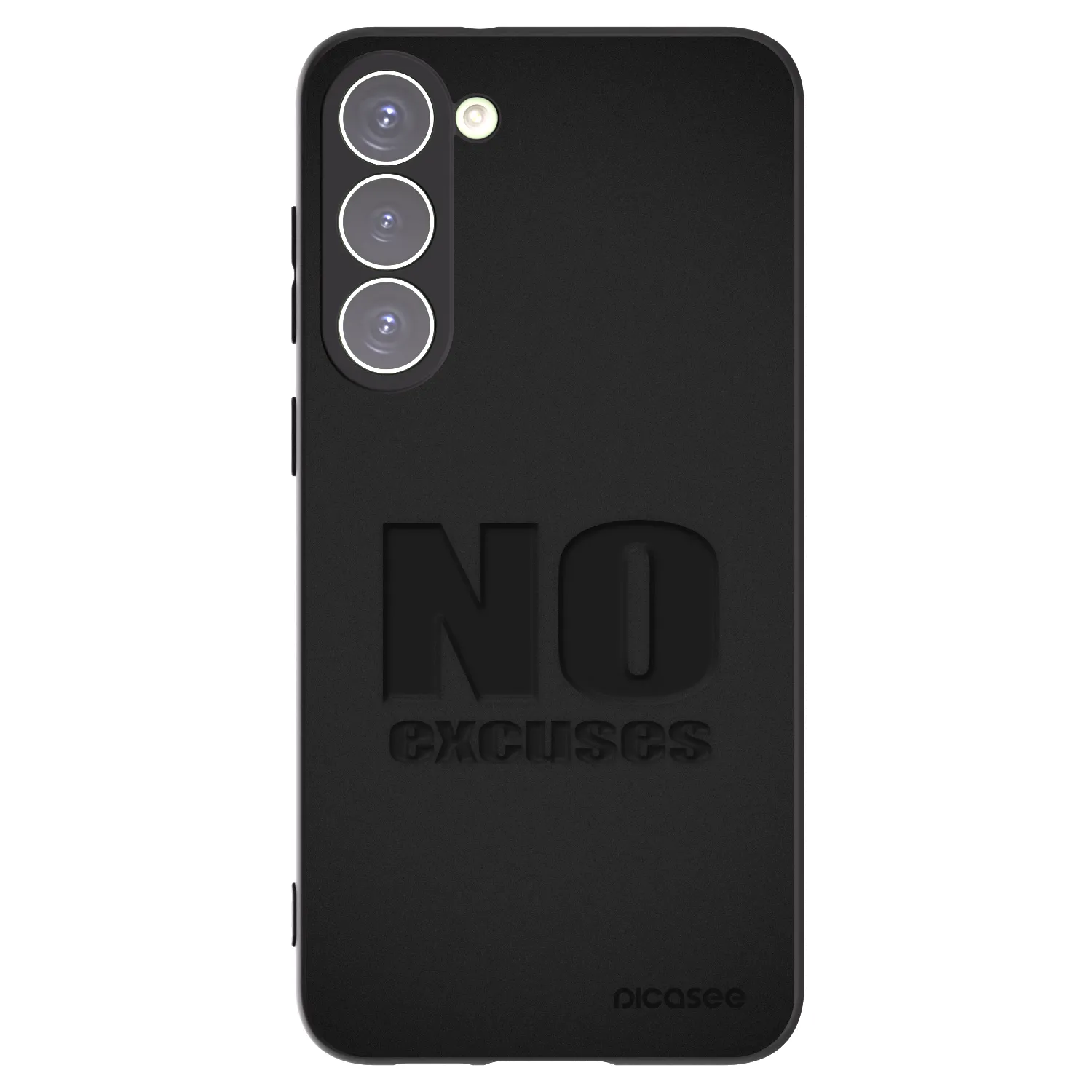 Picasee silikonový černý obal pro Samsung Galaxy S23+ 5G - No Excuses
