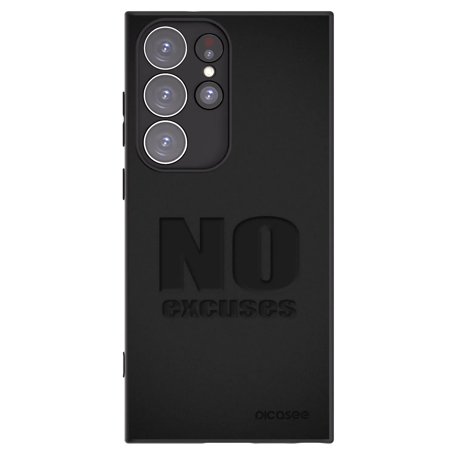 Picasee silikonový černý obal pro Samsung Galaxy S23 Ultra 5G - No Excuses
