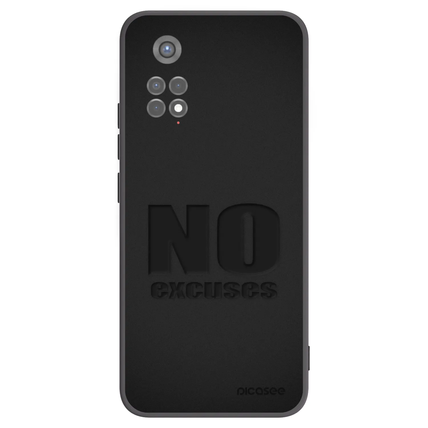 Picasee silikonový černý obal pro Xiaomi Redmi Note 11S 5G - No Excuses