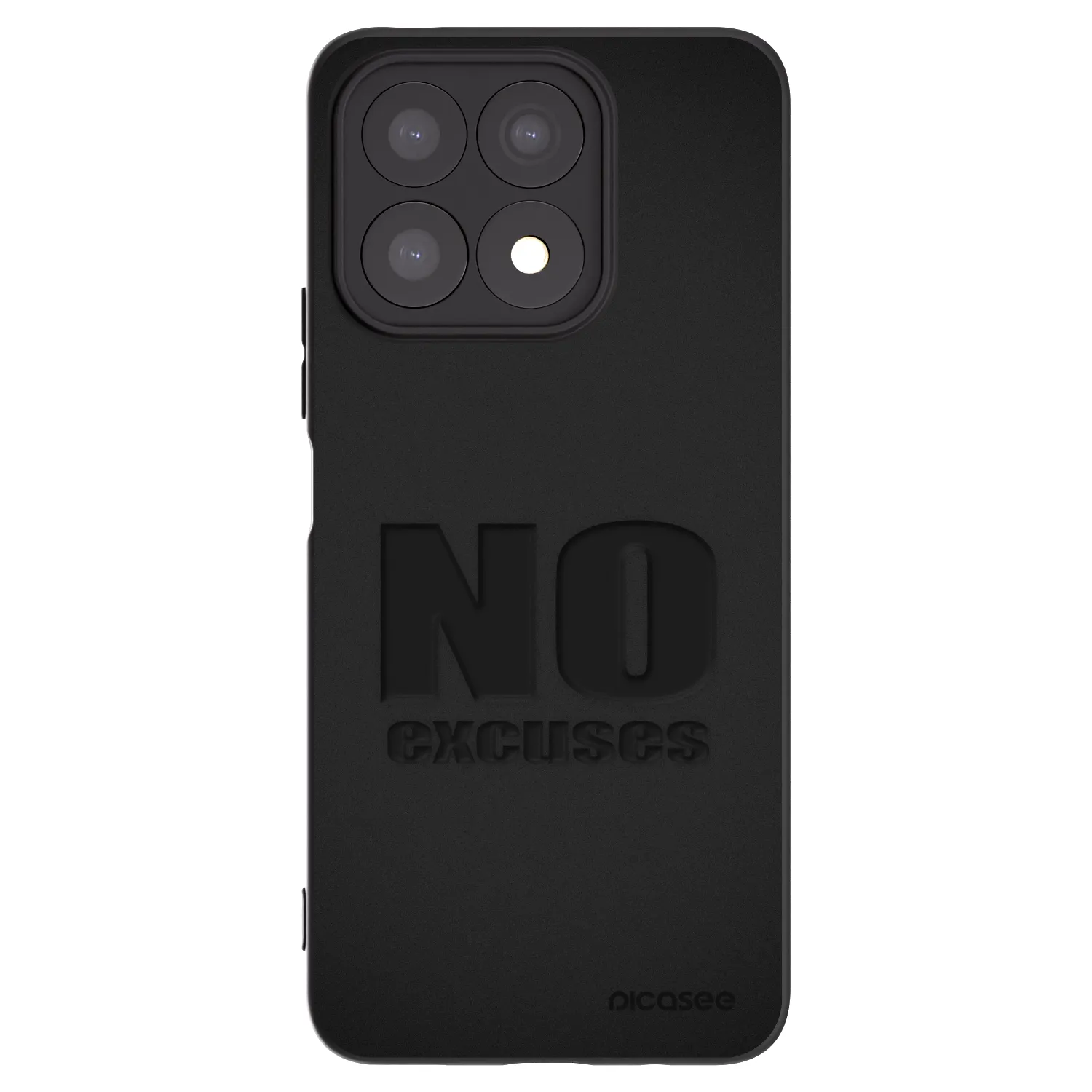 Picasee silikonový černý obal pro Honor X8a - No Excuses
