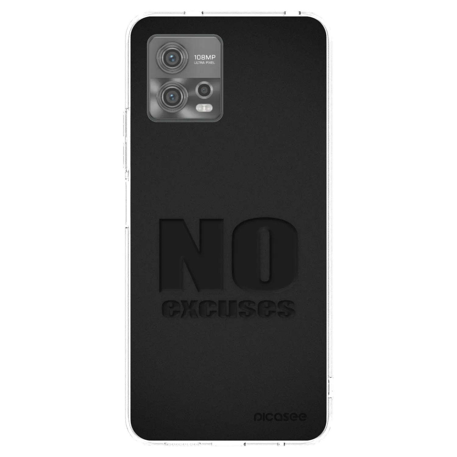 Picasee silikonový průhledný obal pro Motorola Moto G72 - No Excuses
