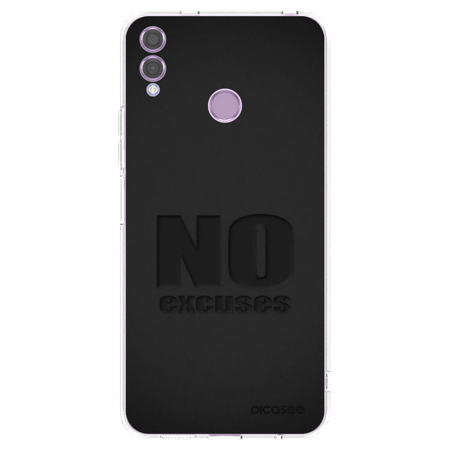 Picasee silikonový průhledný obal pro Honor 8X - No Excuses