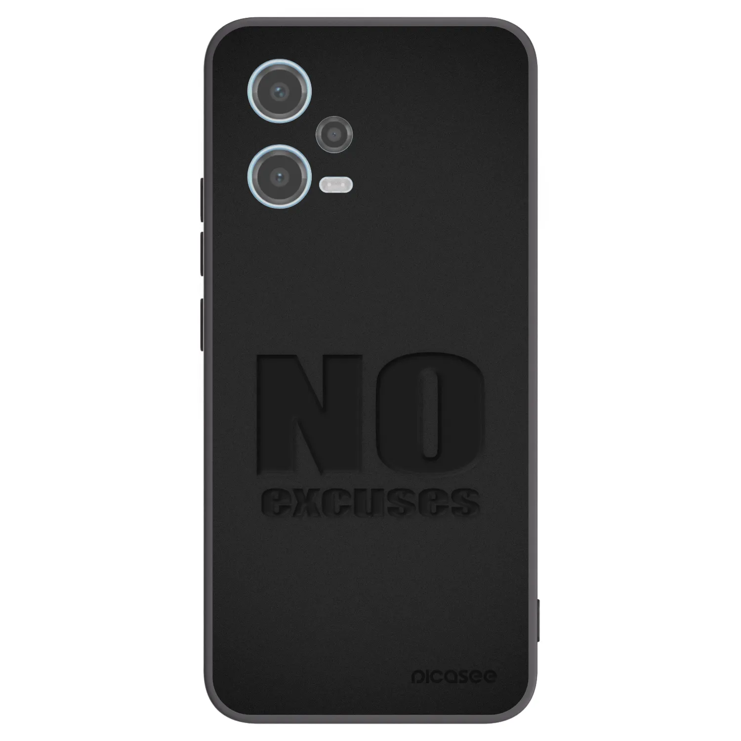 Picasee silikonový černý obal pro Xiaomi Redmi Note 12 5G - No Excuses