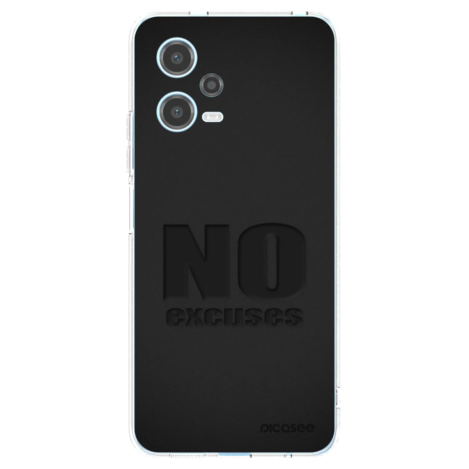 Picasee silikonový průhledný obal pro Xiaomi Redmi Note 12 5G - No Excuses