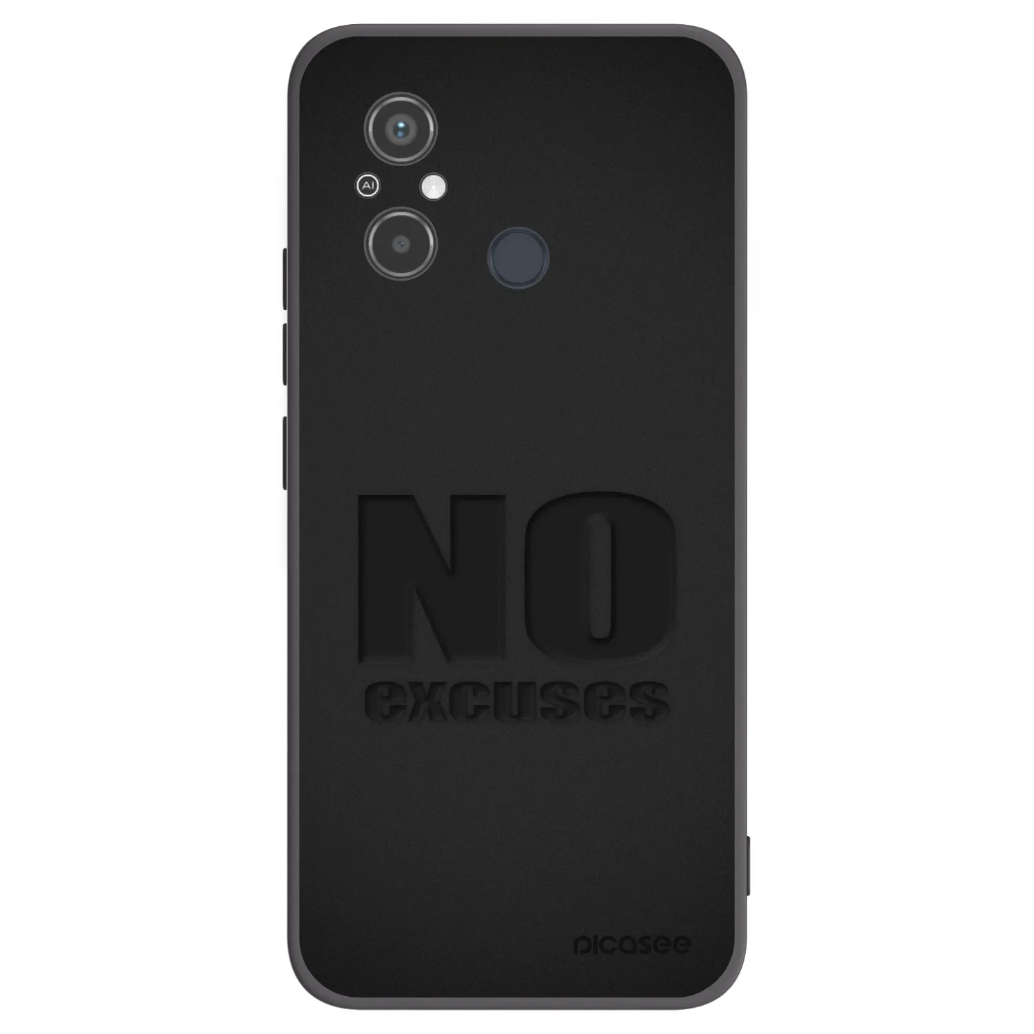 Picasee silikonový černý obal pro Xiaomi Redmi 12C - No Excuses