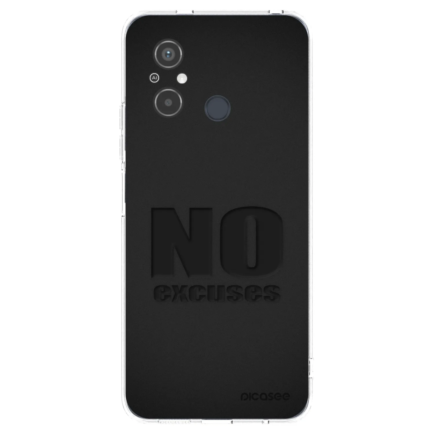 Picasee silikonový průhledný obal pro Xiaomi Redmi 12C - No Excuses
