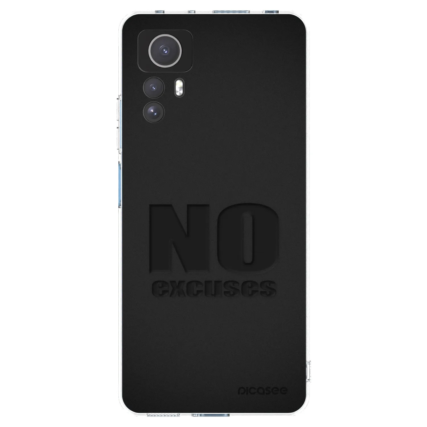 Picasee silikonový průhledný obal pro Xiaomi Redmi Note 12S - No Excuses