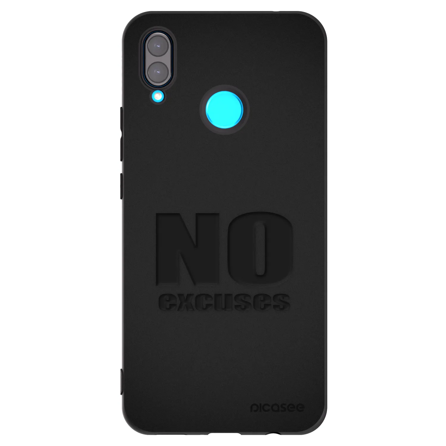 Picasee silikonový černý obal pro Huawei Nova 3i - No Excuses