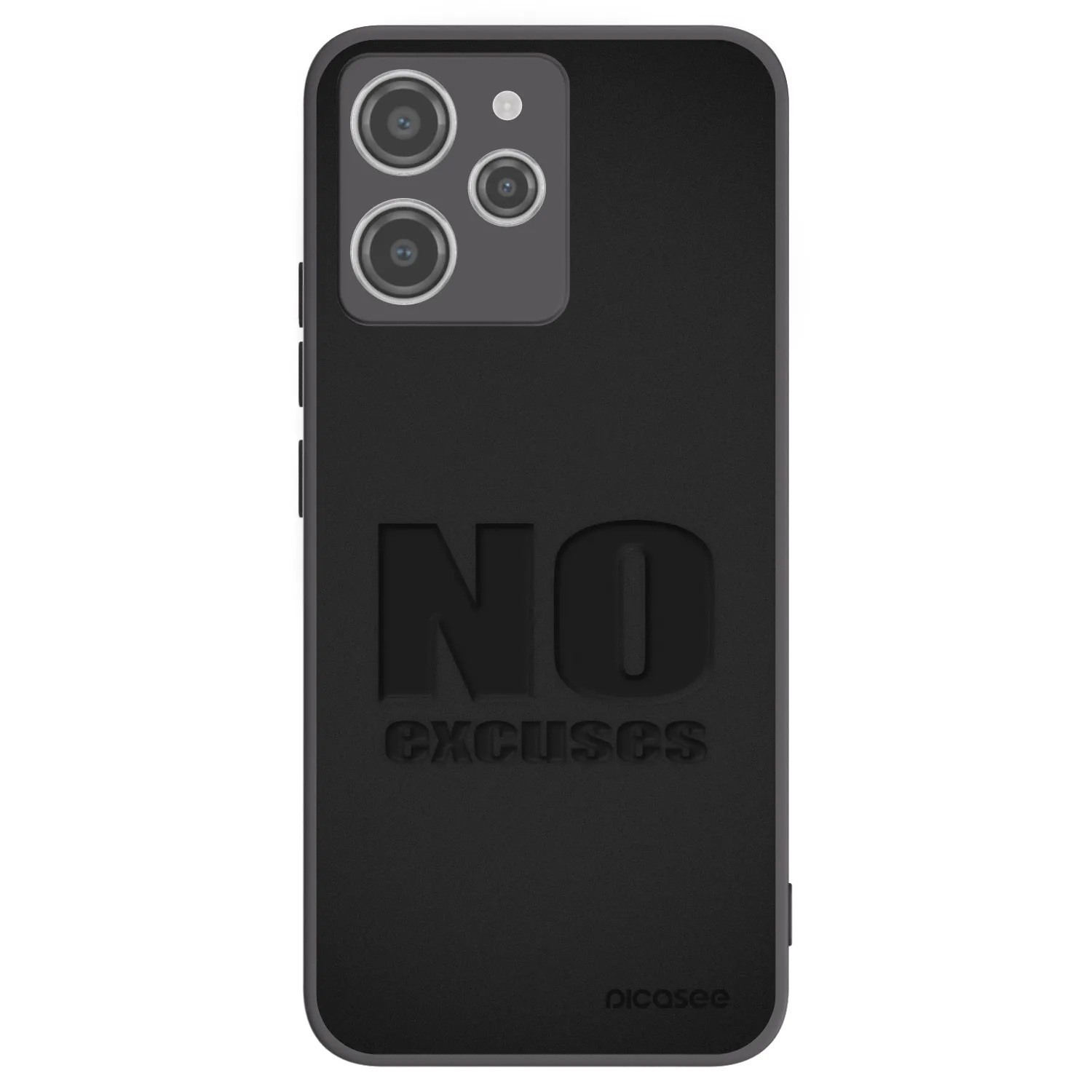 Picasee silikonový černý obal pro Xiaomi Redmi 12 4G - No Excuses