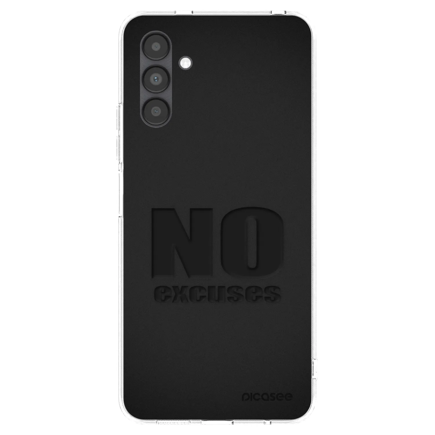 Picasee silikonový průhledný obal pro Samsung Galaxy A04s A047F - No Excuses