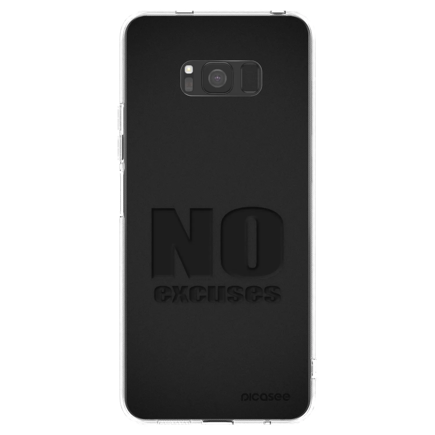 Picasee silikonový průhledný obal pro Samsung Galaxy S8 G950F - No Excuses