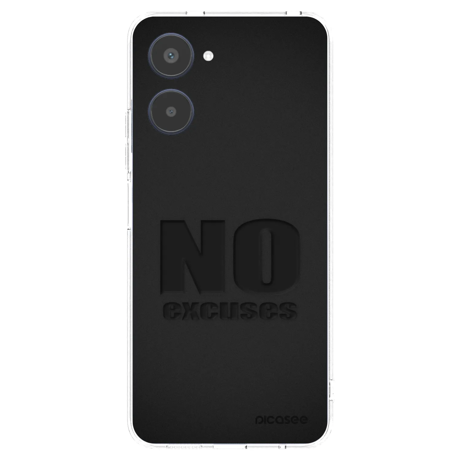 Picasee silikonový průhledný obal pro Realme 10 4G - No Excuses