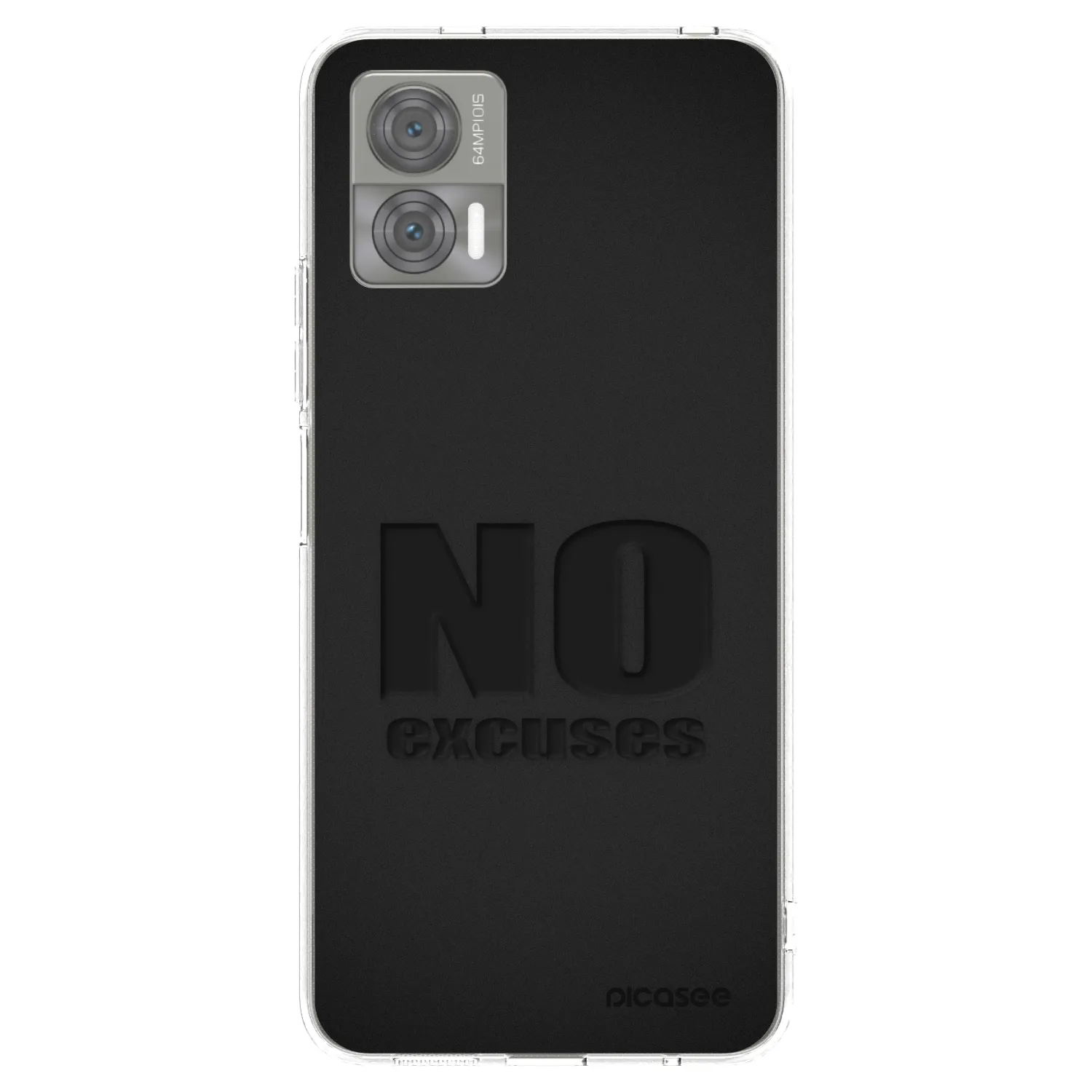 Picasee silikonový průhledný obal pro Motorola Edge 30 Neo - No Excuses