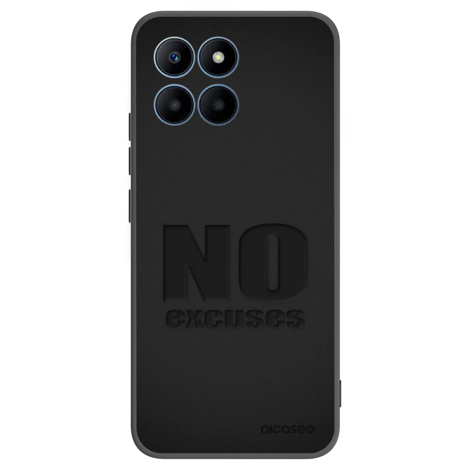 Picasee silikonový černý obal pro Honor 70 Lite - No Excuses