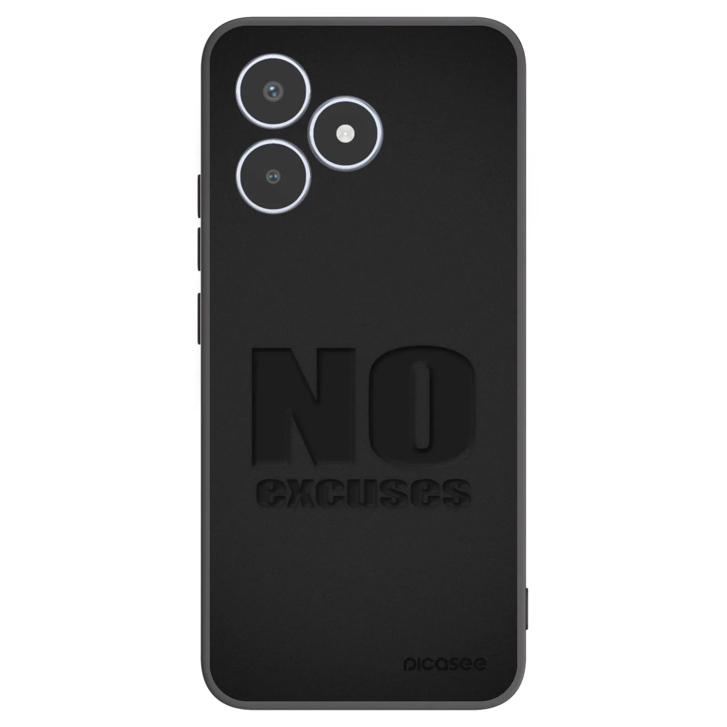 Picasee silikonový černý obal pro Realme C53 - No Excuses