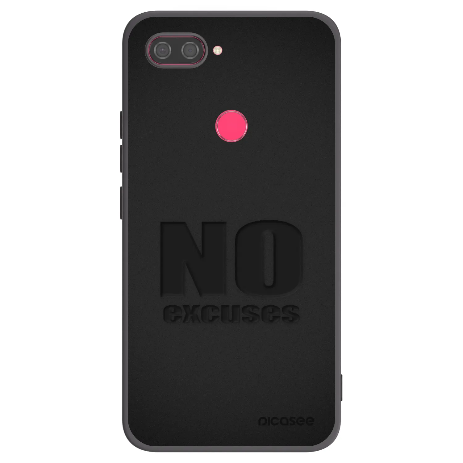 Picasee silikonový černý obal pro Xiaomi Mi 8 Lite - No Excuses