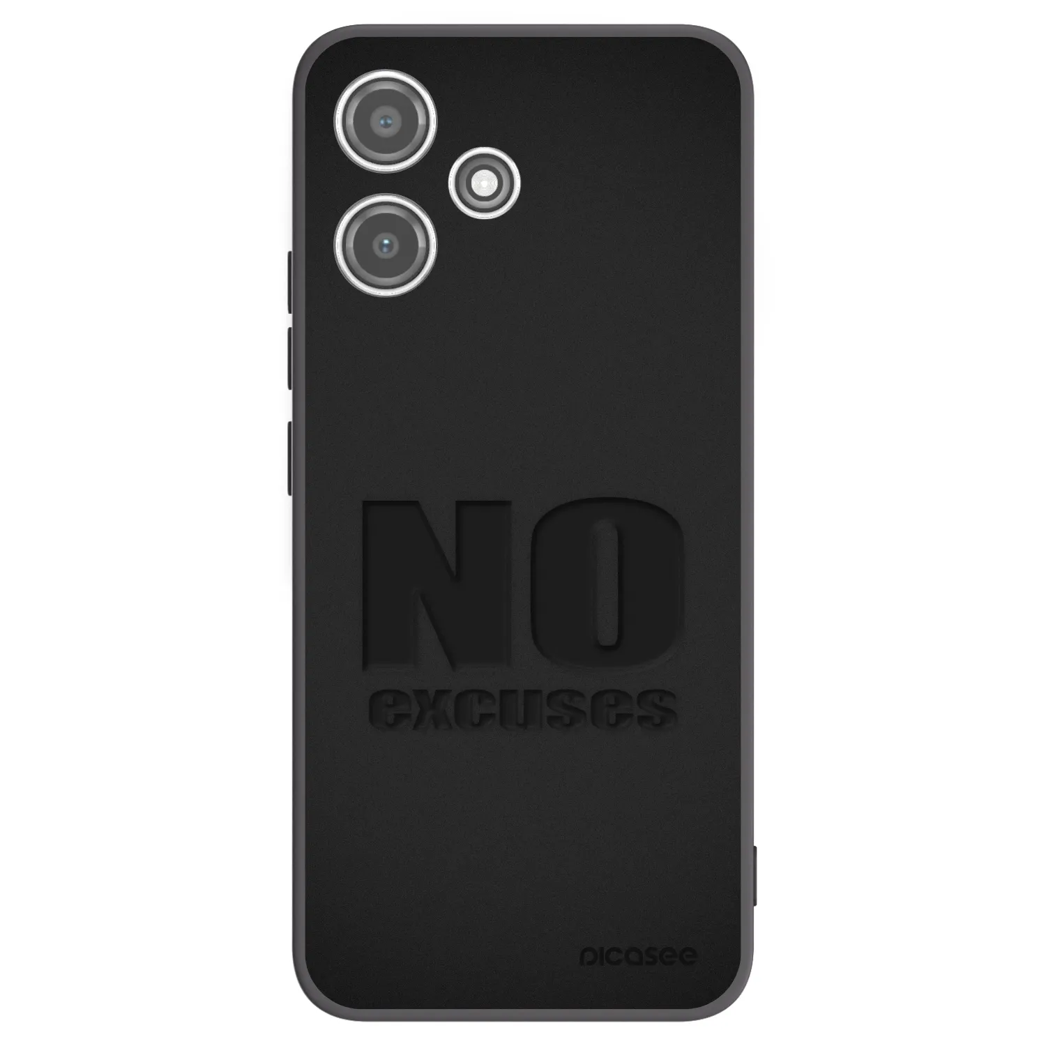 Picasee silikonový černý obal pro Xiaomi Redmi 12 5G - No Excuses