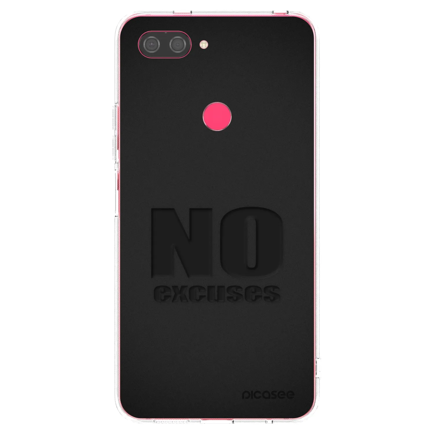 Picasee silikonový průhledný obal pro Xiaomi Mi 8 Lite - No Excuses
