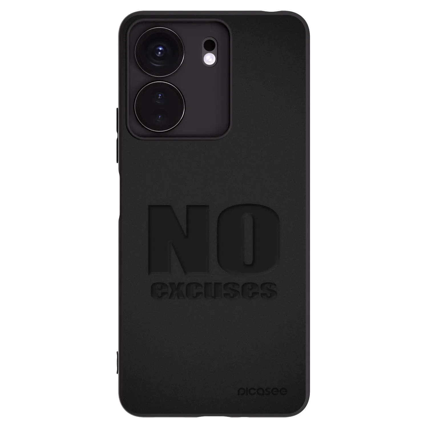 Picasee silikonový černý obal pro Xiaomi Redmi 13C 4G - No Excuses