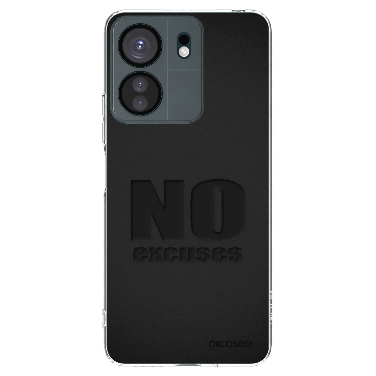 Picasee silikonový průhledný obal pro Xiaomi Redmi 13C 4G - No Excuses