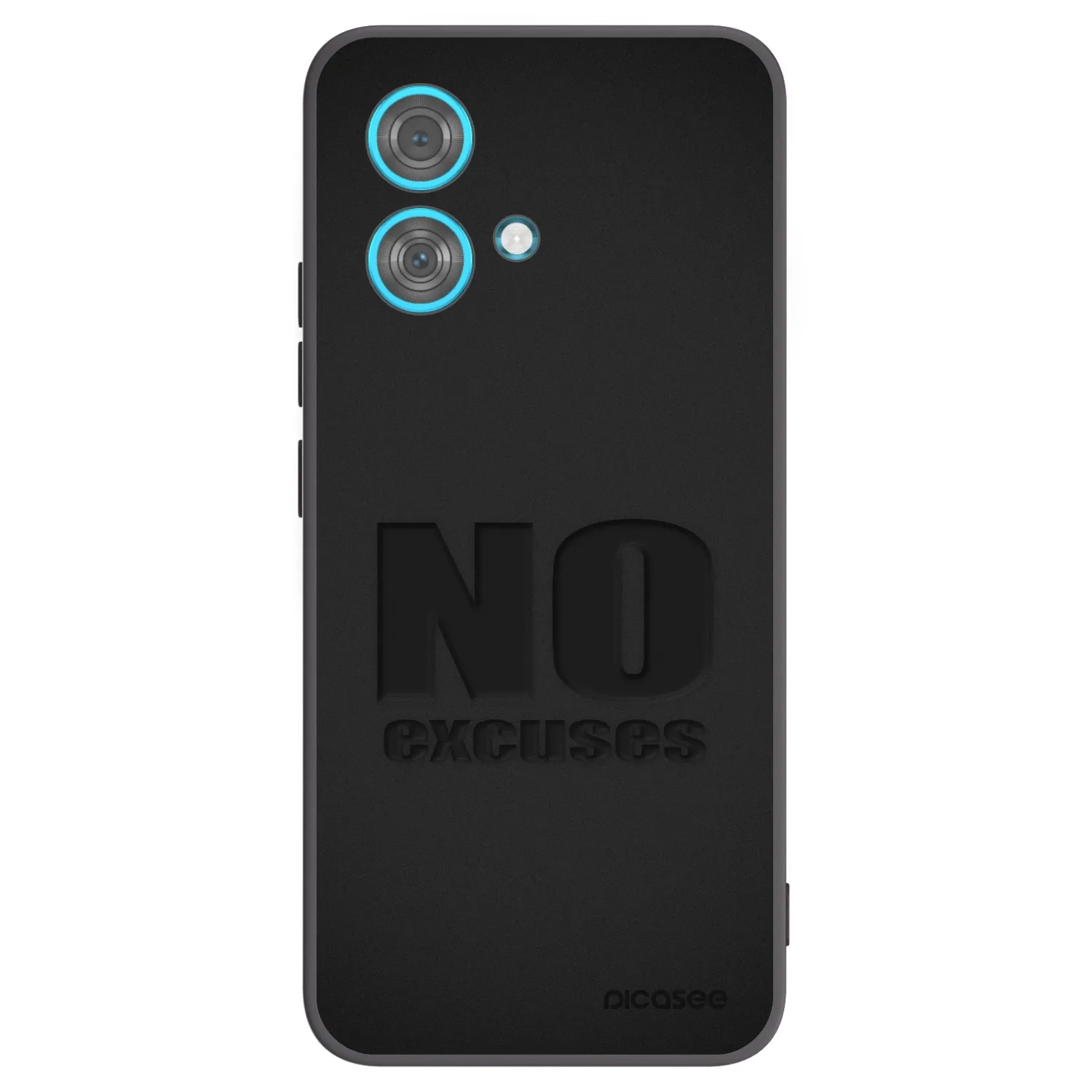 Picasee silikonový černý obal pro Motorola Edge 40 Neo - No Excuses