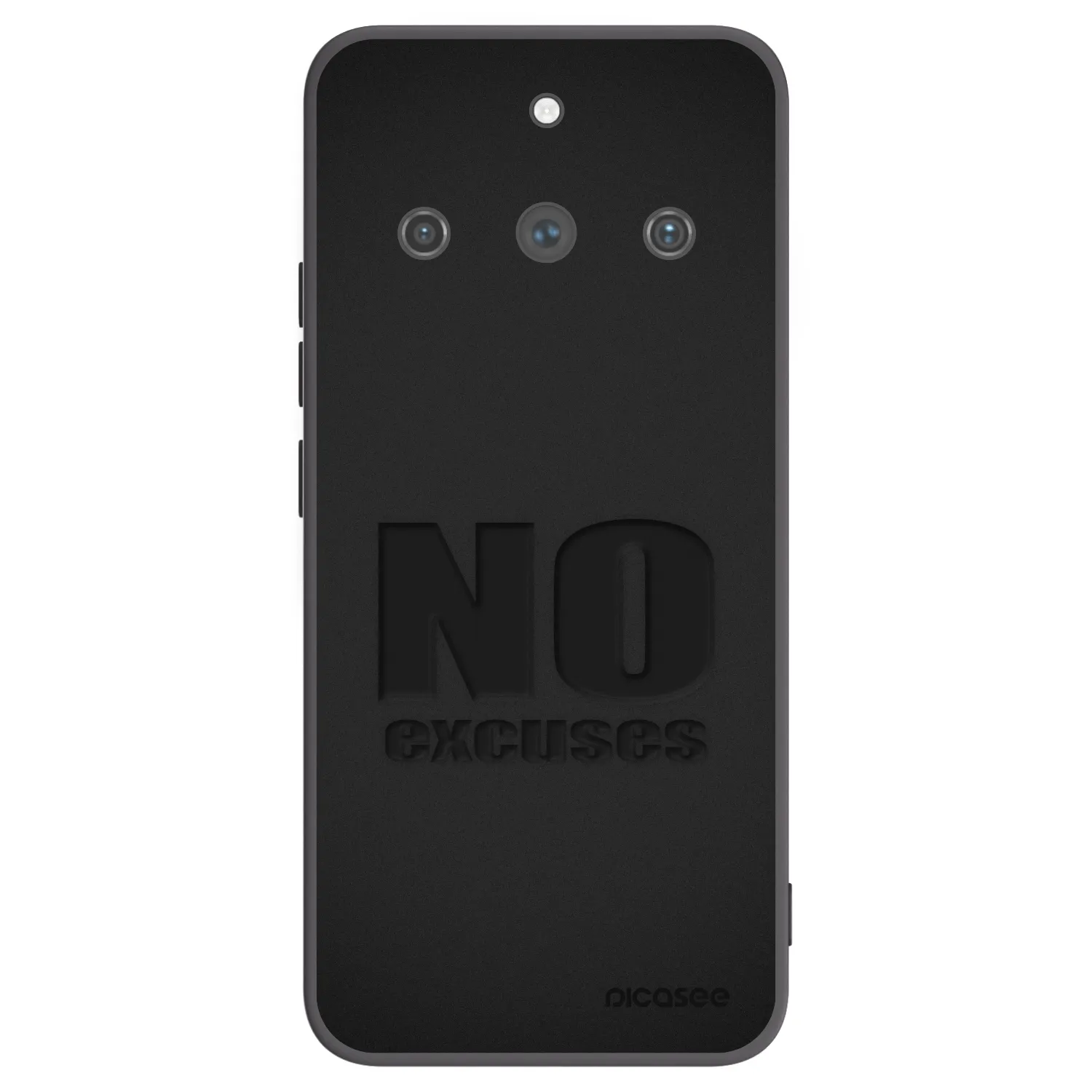 Picasee silikonový černý obal pro Realme 11 Pro+ - No Excuses