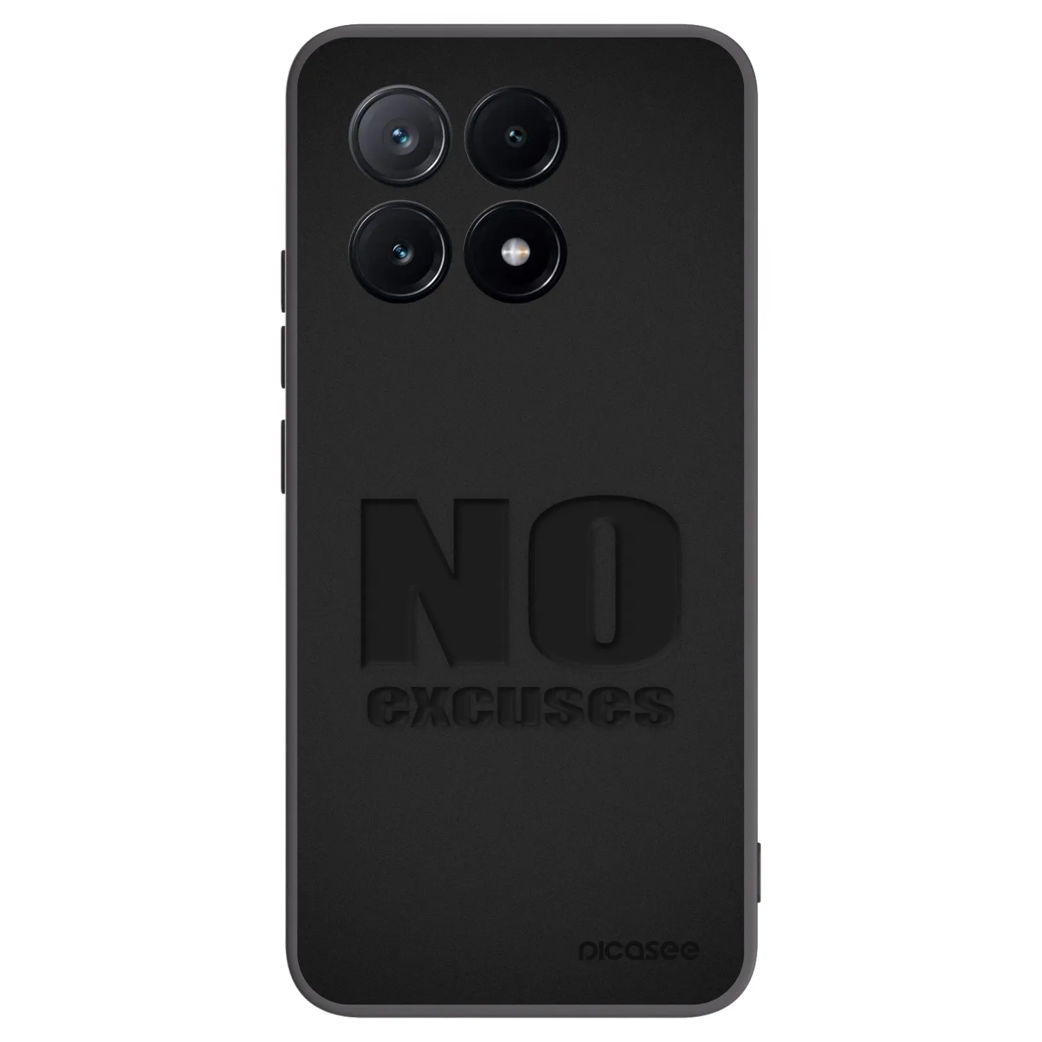 Picasee silikonový černý obal pro Xiaomi Poco X6 Pro - No Excuses