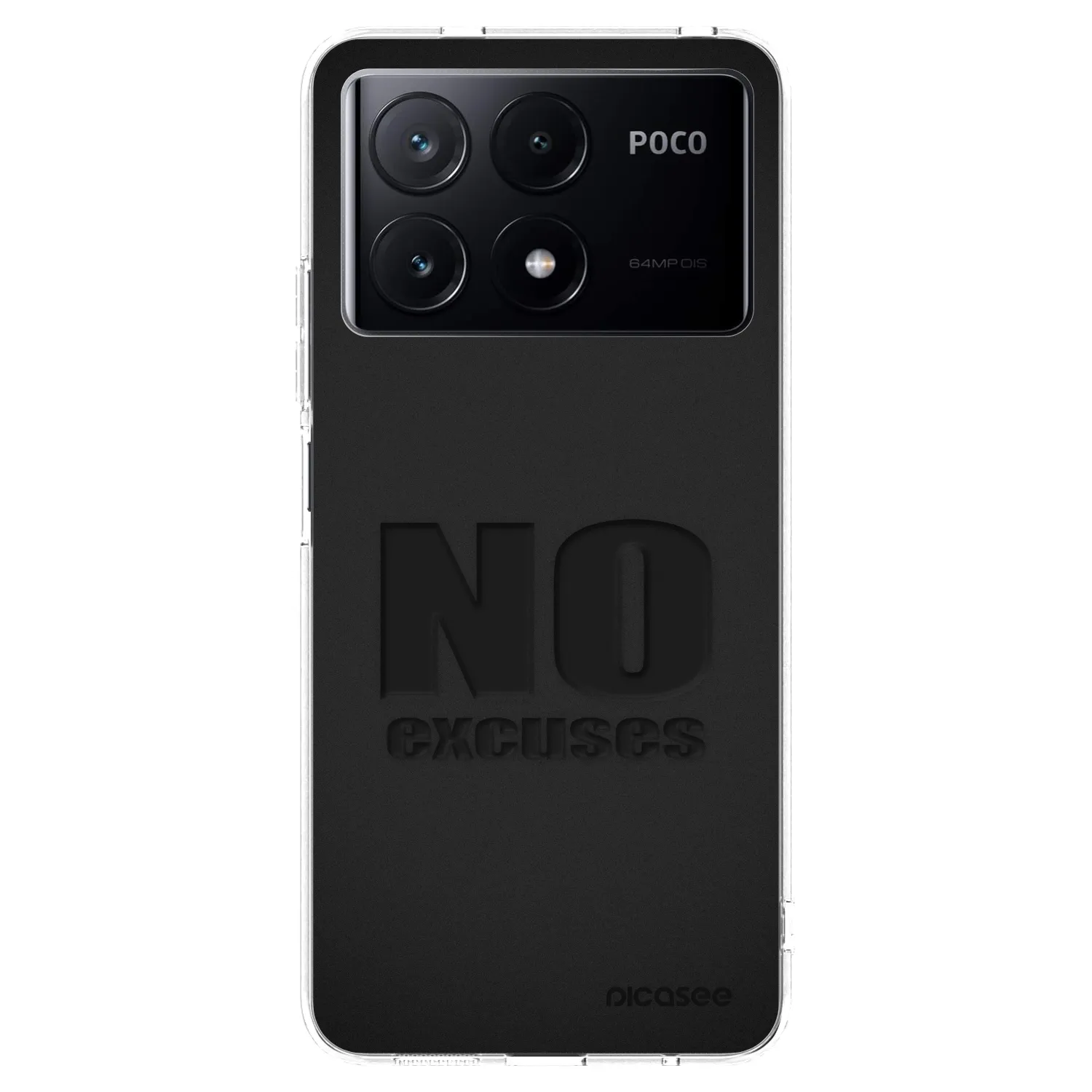 Picasee silikonový průhledný obal pro Xiaomi Poco X6 Pro - No Excuses