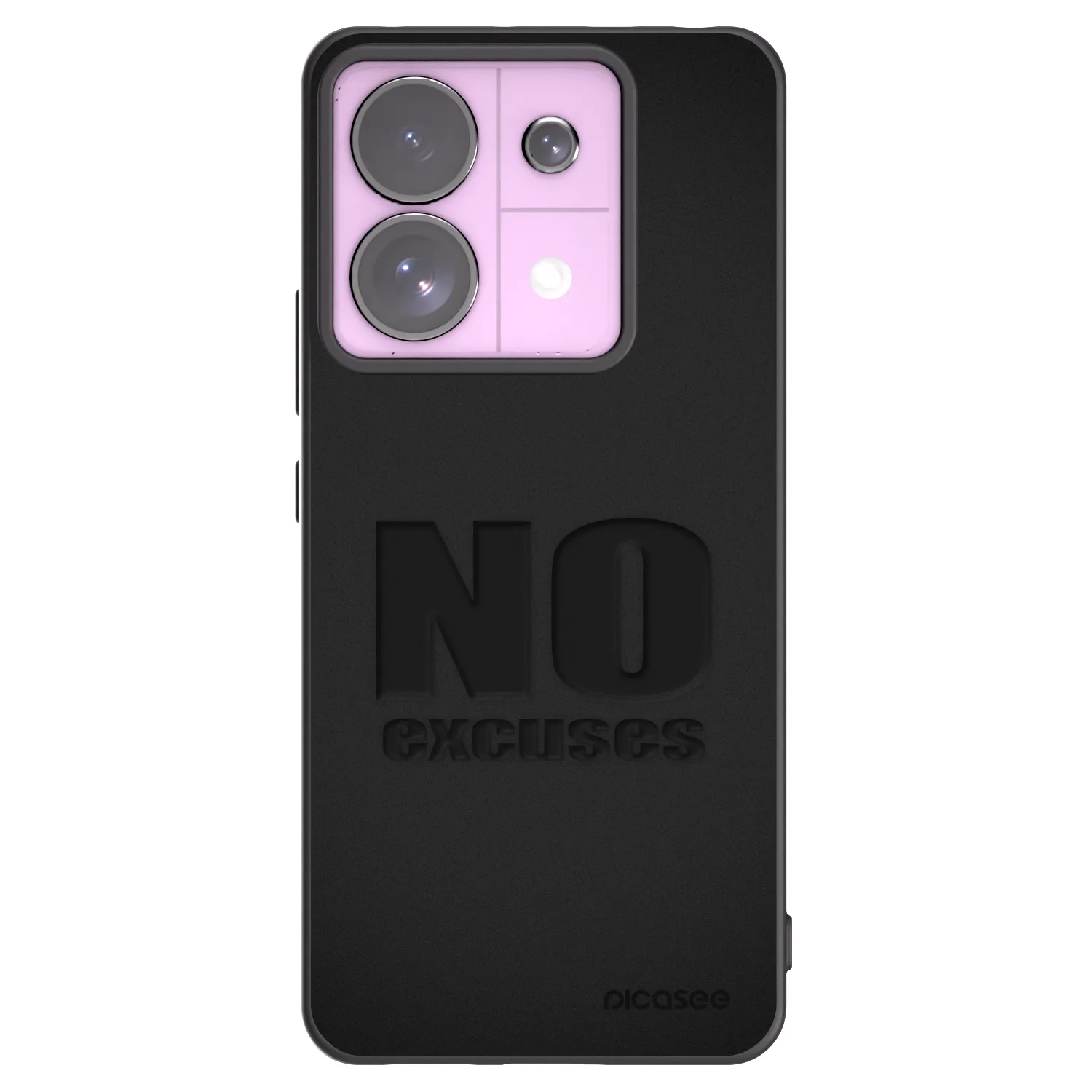Picasee silikonový černý obal pro Xiaomi Redmi Note 13 Pro 5G - No Excuses