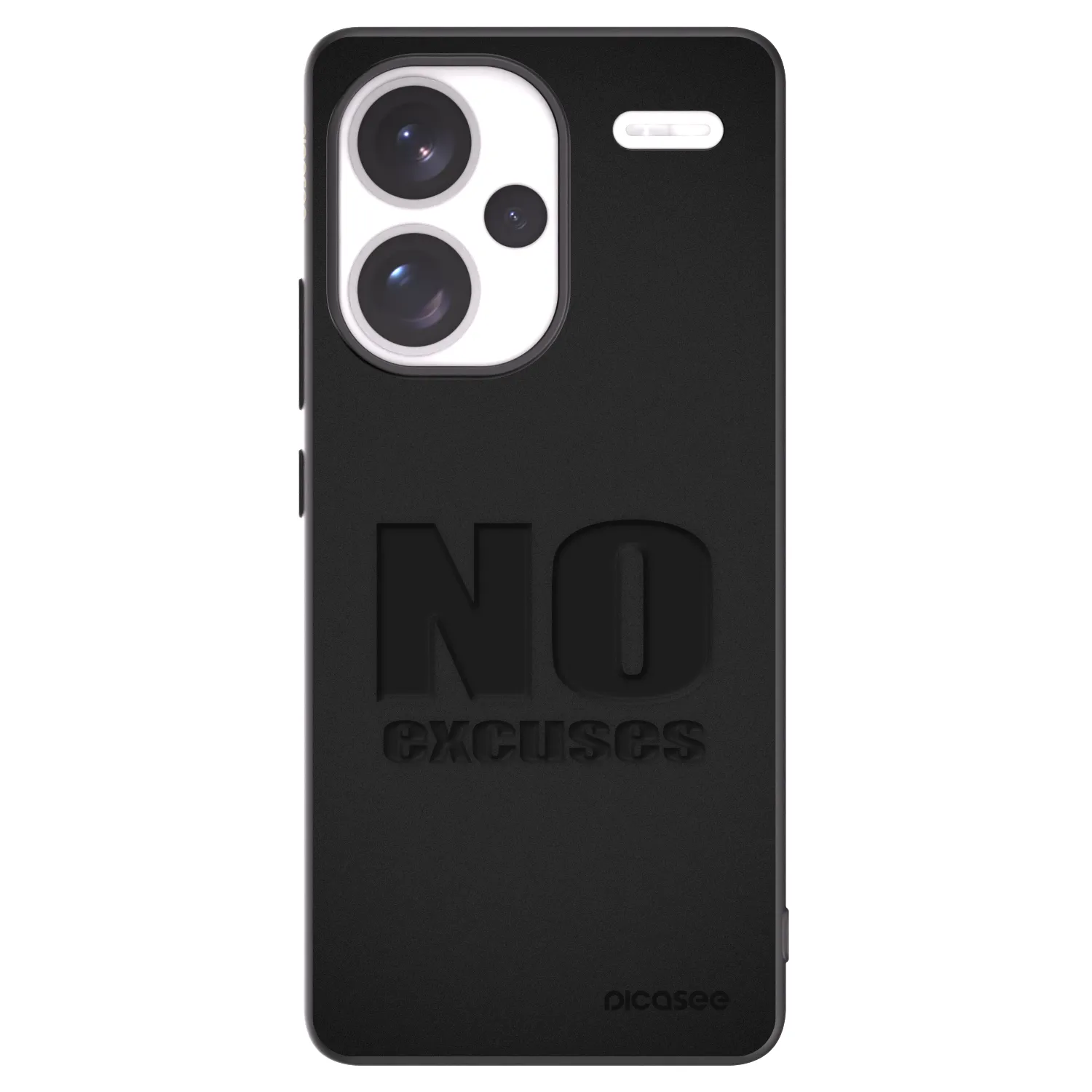 Picasee silikonový černý obal pro Xiaomi Redmi Note 13 Pro+ 5G - No Excuses