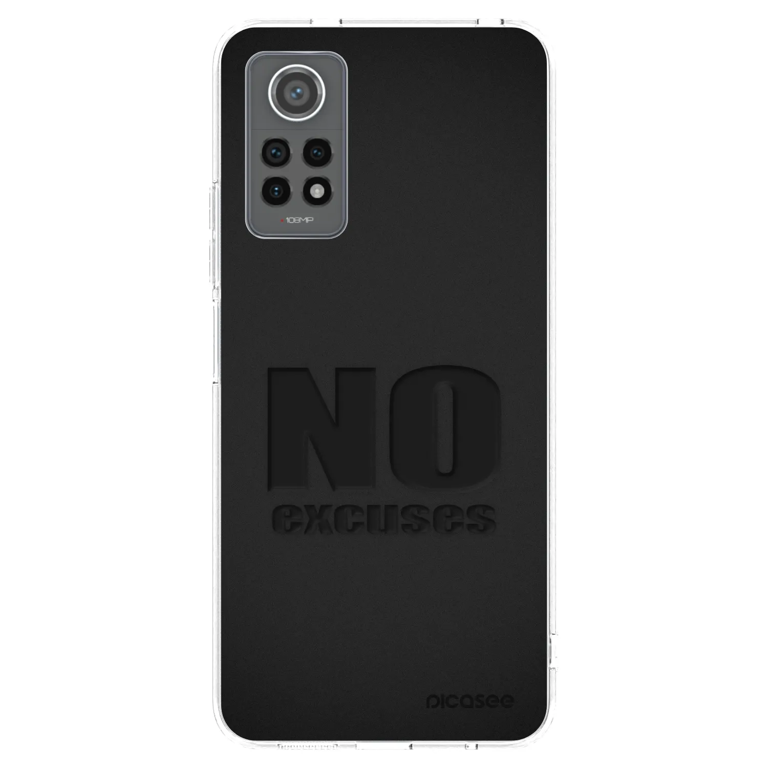 Picasee silikonový průhledný obal pro Xiaomi Redmi Note 12 Pro 4G - No Excuses