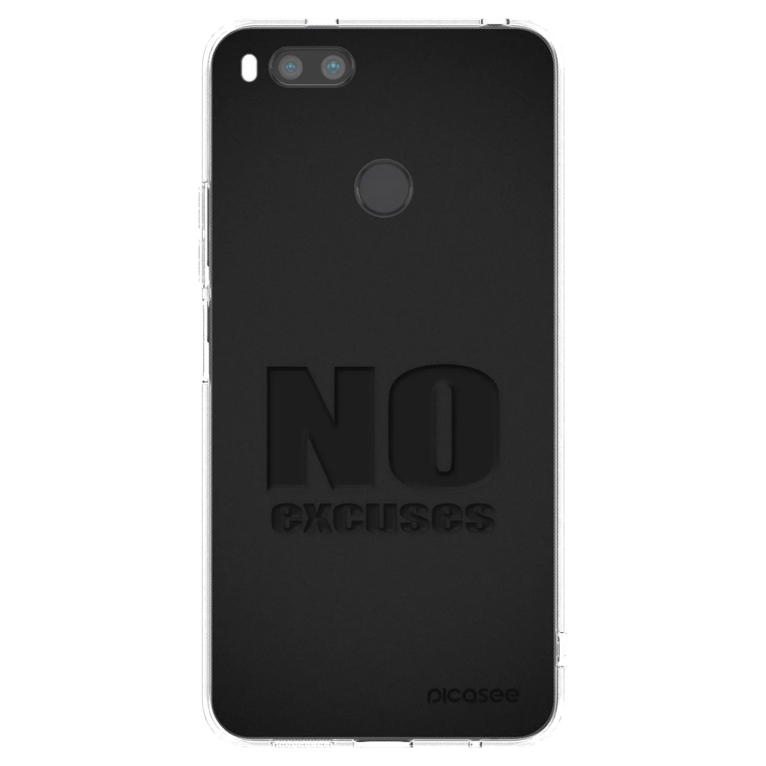 Picasee silikonový průhledný obal pro Xiaomi Mi A1 Global - No Excuses