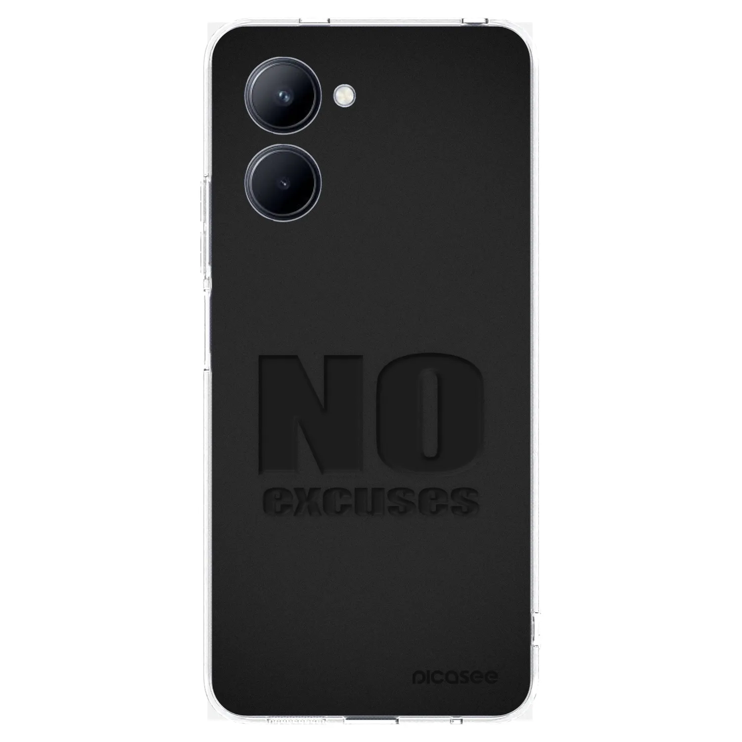 Picasee silikonový průhledný obal pro Realme C33 (2023) - No Excuses
