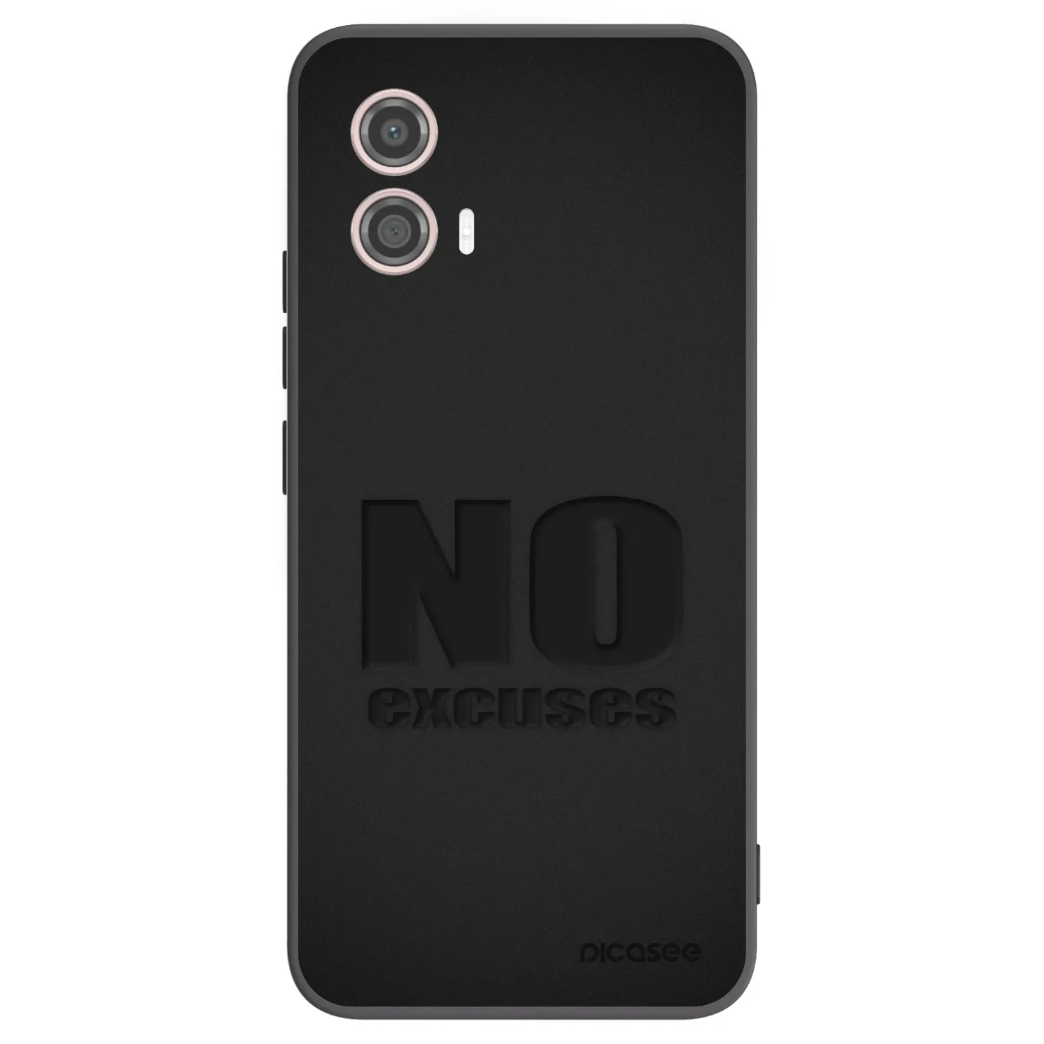 Picasee silikonový černý obal pro Motorola Moto G53 5G - No Excuses