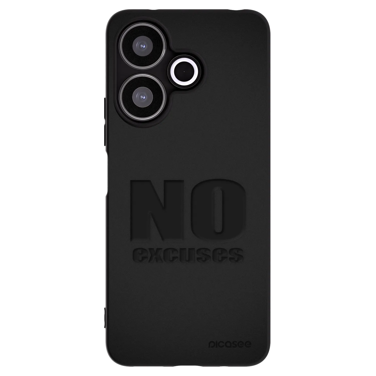 Picasee silikonový černý obal pro Xiaomi Redmi 13 4G - No Excuses