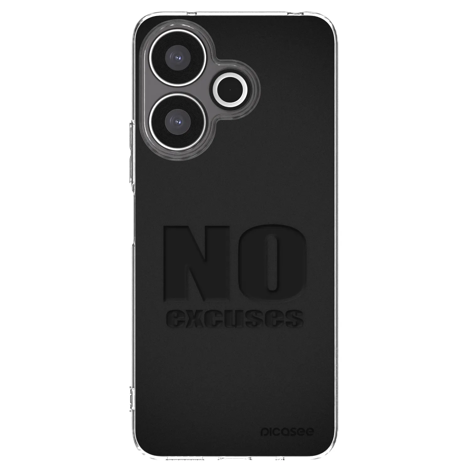 Picasee silikonový průhledný obal pro Xiaomi Redmi 13 4G - No Excuses