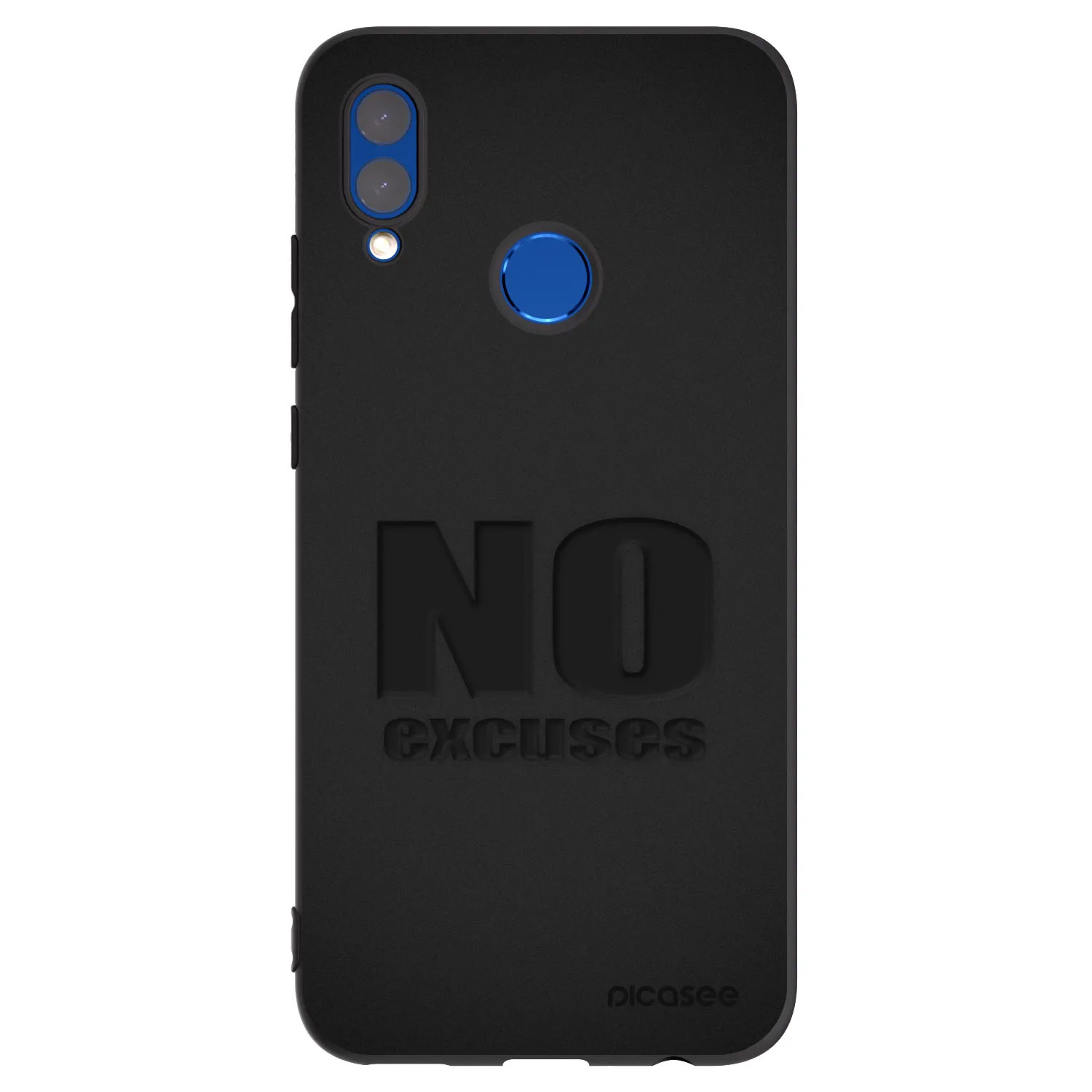 Picasee silikonový černý obal pro Honor 10 Lite - No Excuses