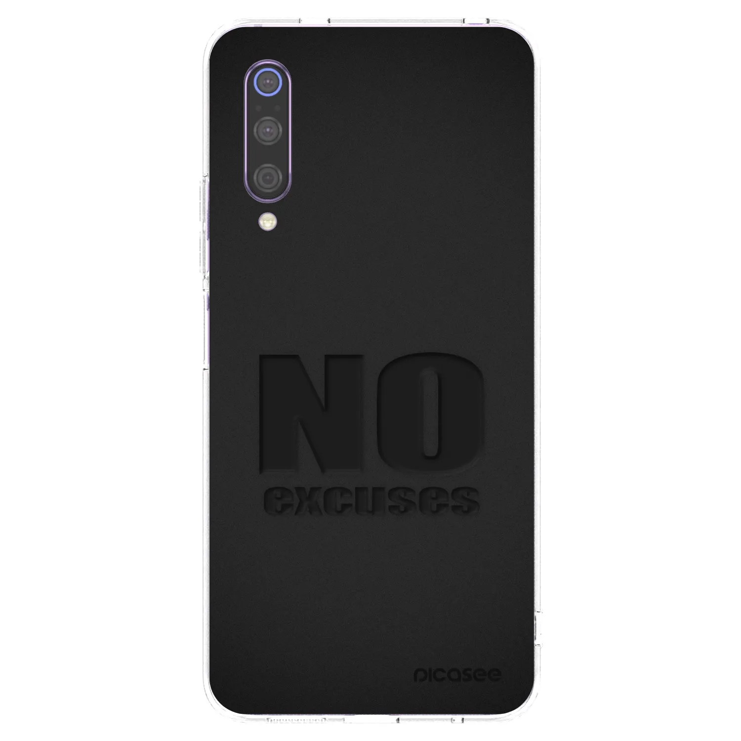 Picasee silikonový průhledný obal pro Xiaomi Mi 9 - No Excuses