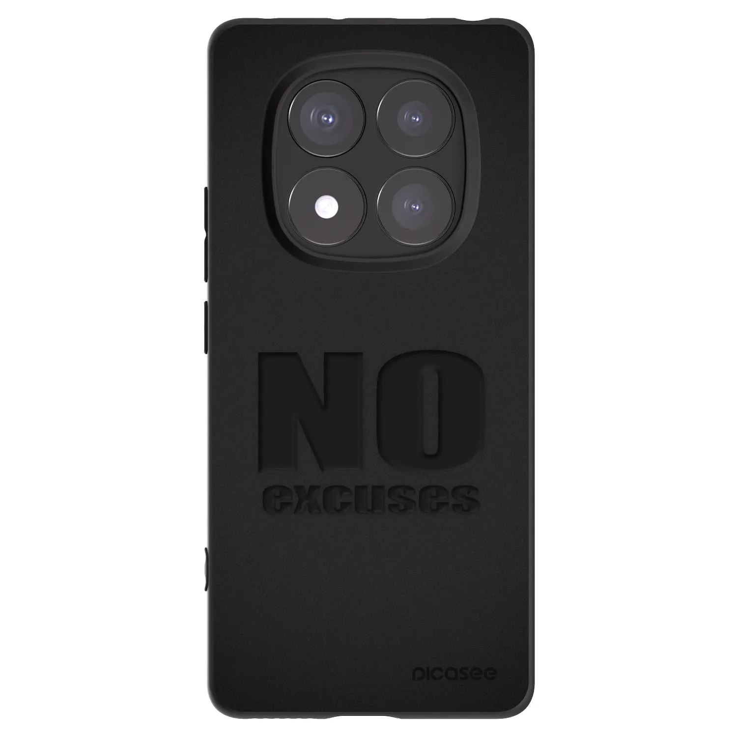 Picasee silikonový černý obal pro Xiaomi Redmi Note 14 Pro+ 5G - No Excuses