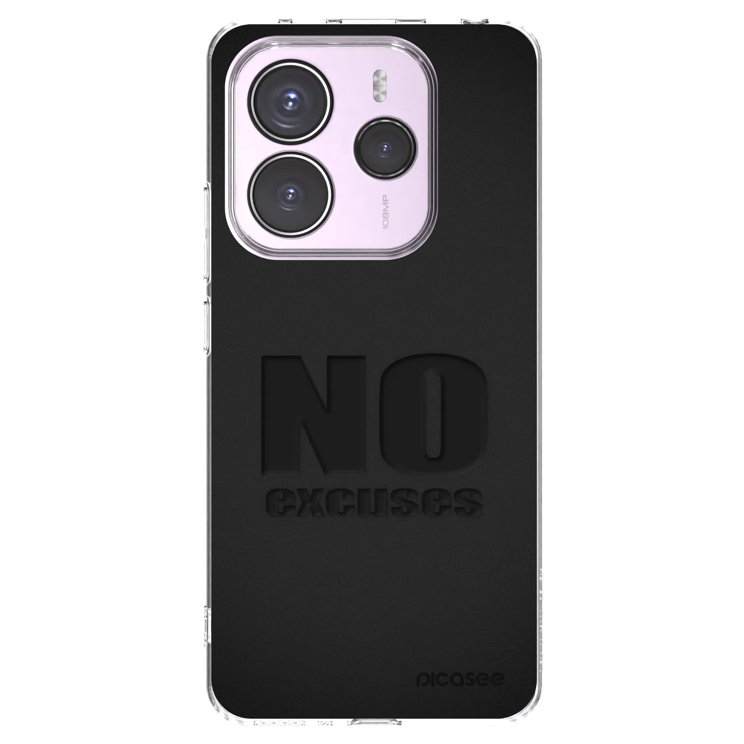 Picasee silikonový průhledný obal pro Xiaomi Redmi Note 14 5G - No Excuses