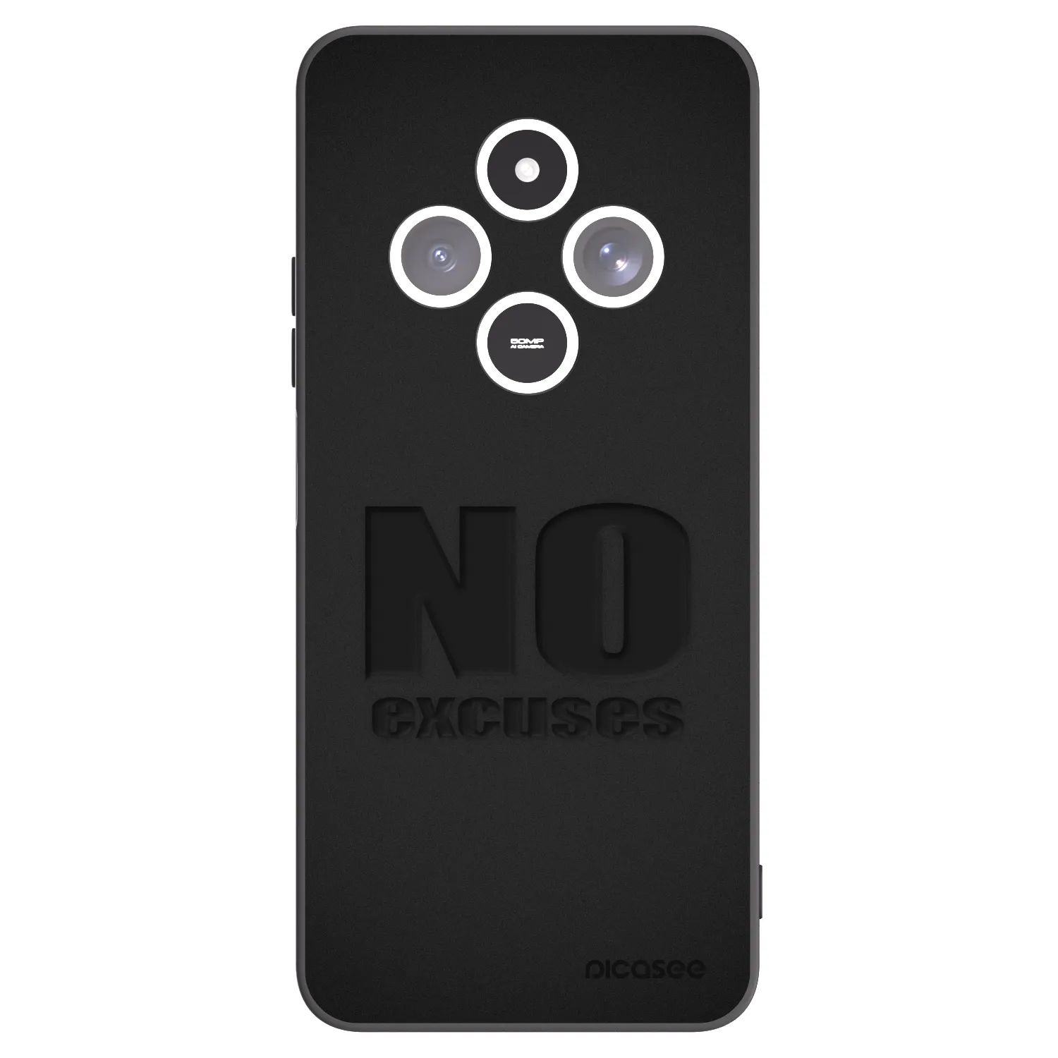Picasee silikonový černý obal pro Xiaomi Redmi 14C - No Excuses