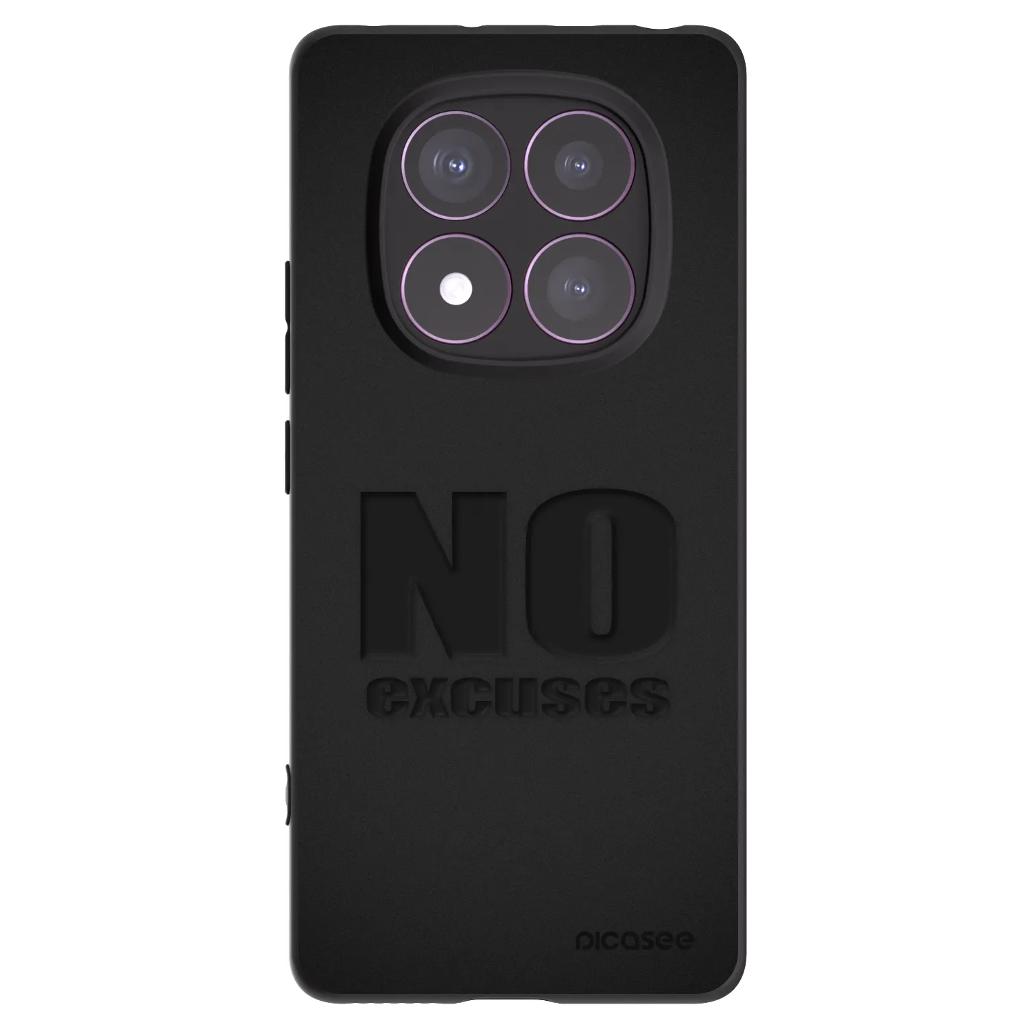 Picasee silikonový černý obal pro Xiaomi Redmi Note 14 Pro 4G - No Excuses