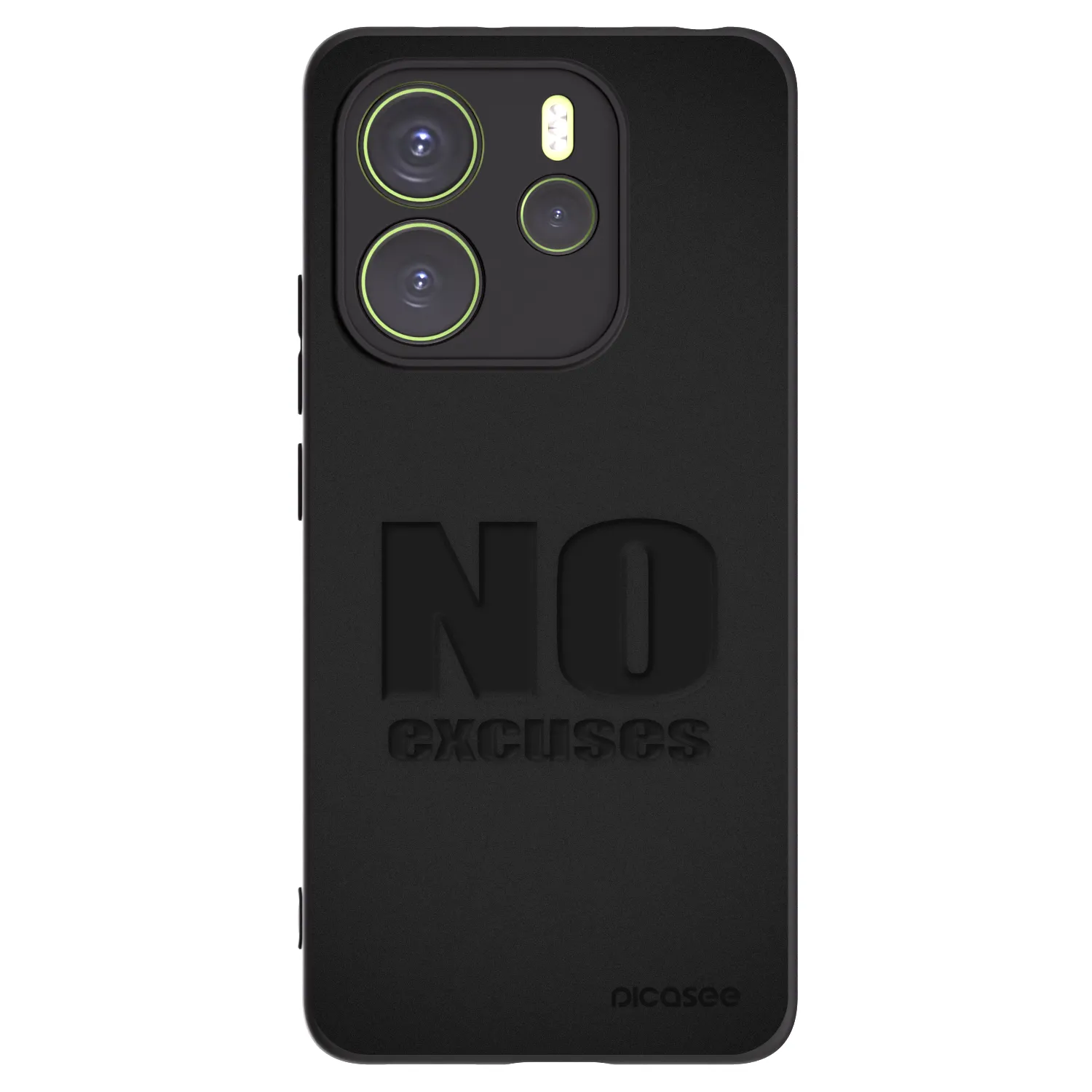 Picasee silikonový černý obal pro Xiaomi Redmi Note 14 4G - No Excuses