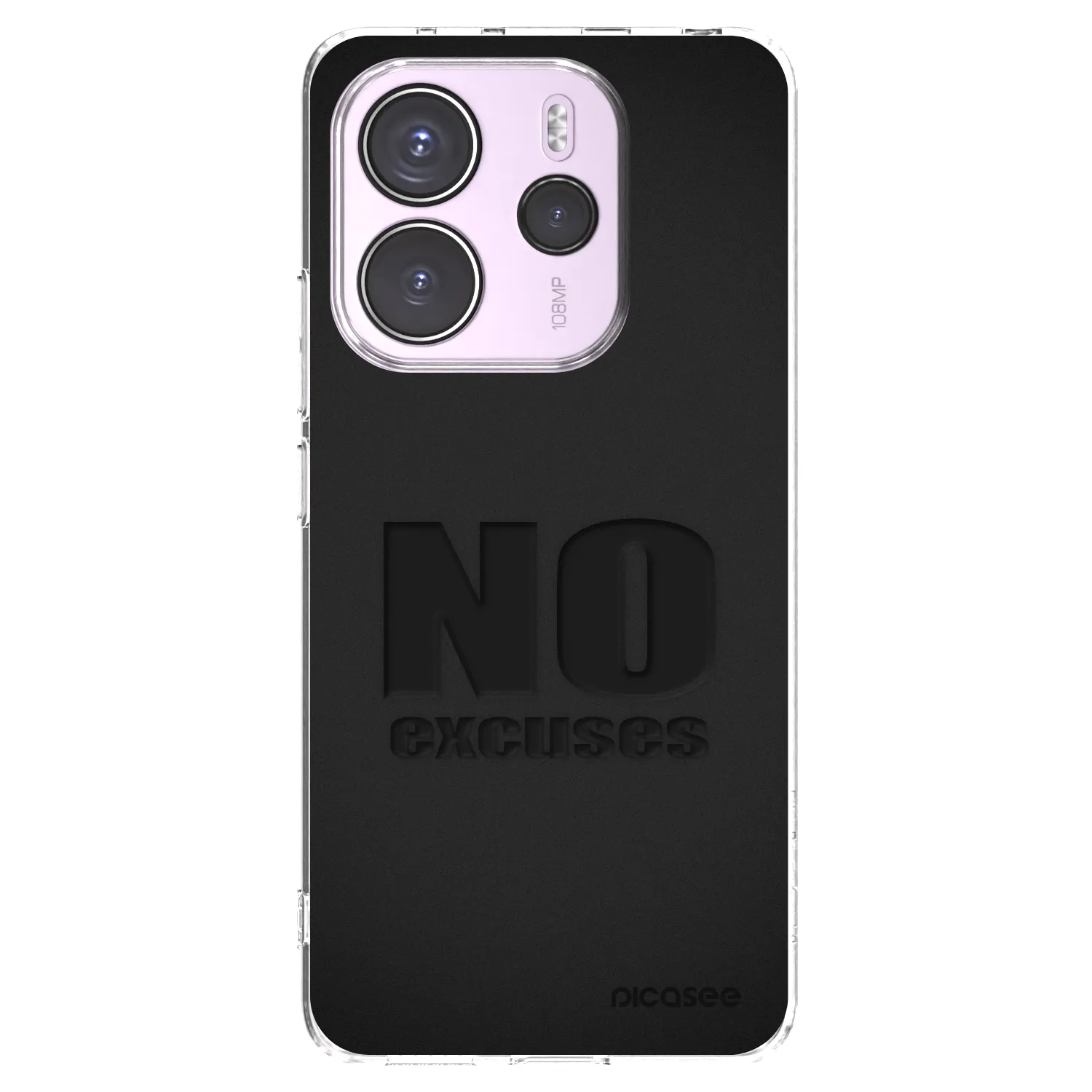 Picasee silikonový průhledný obal pro Xiaomi Redmi Note 14 4G - No Excuses