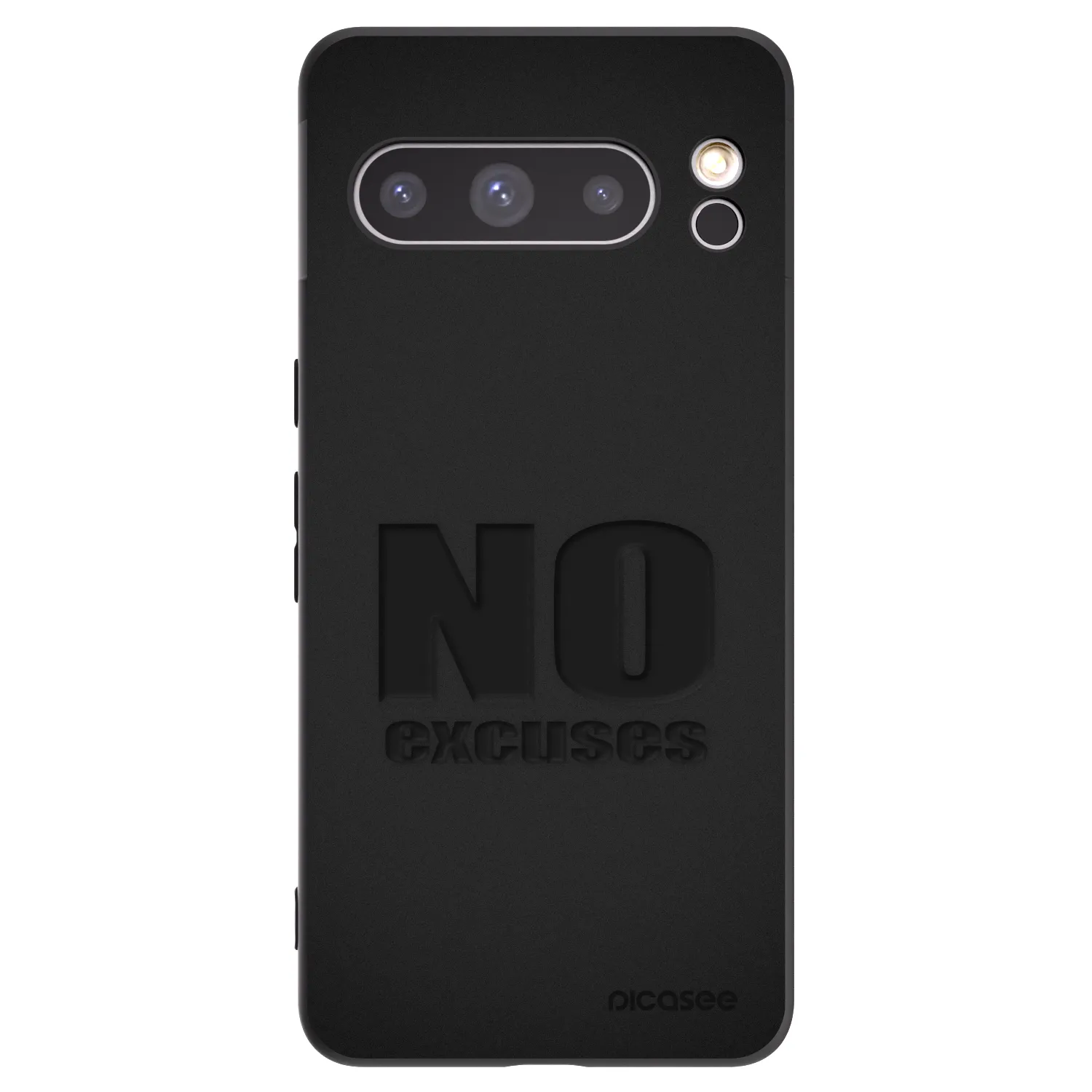 Picasee silikonový černý obal pro Google Pixel 8 Pro - No Excuses